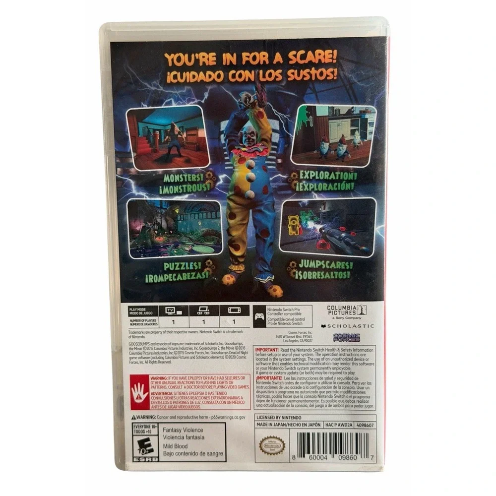 Goosebumps: Dead of‎ Night - Nintendo Switch